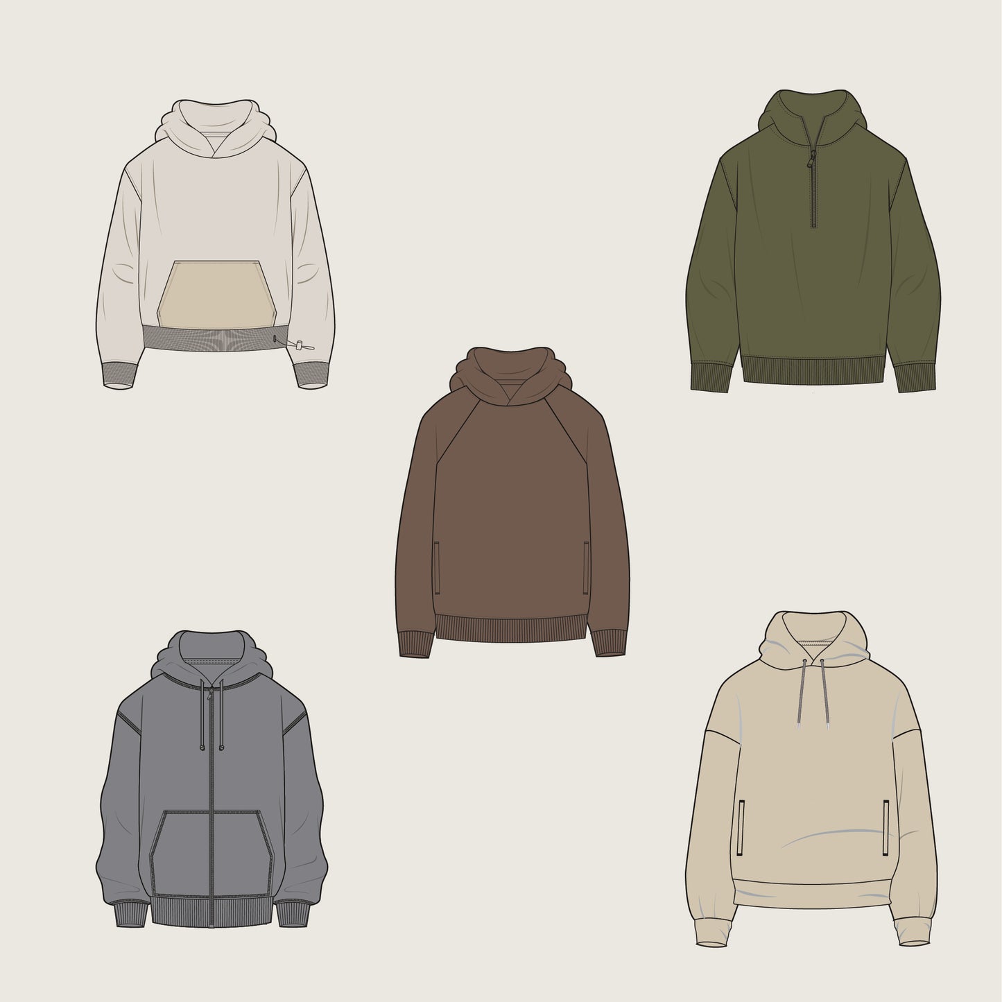Hoodies - Sketches BUNDLE