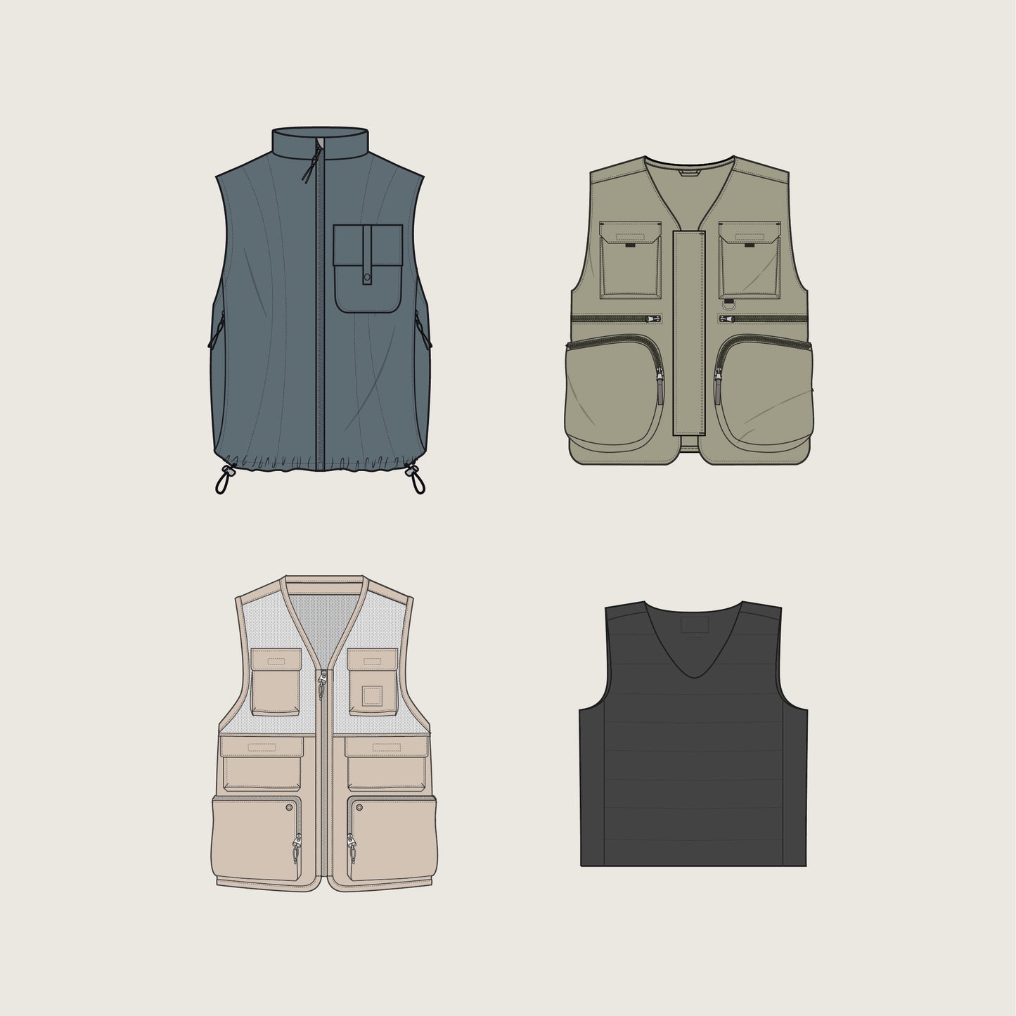 Vests - Sketches BUNDLE