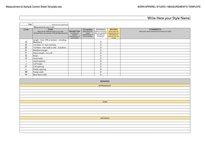 Sample Inspection Template – Bornapparelstudio