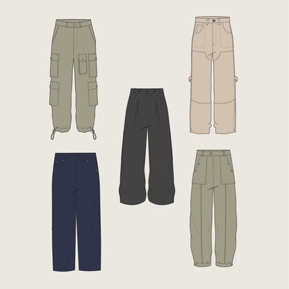 Woven Pants - Sketches BUNDLE