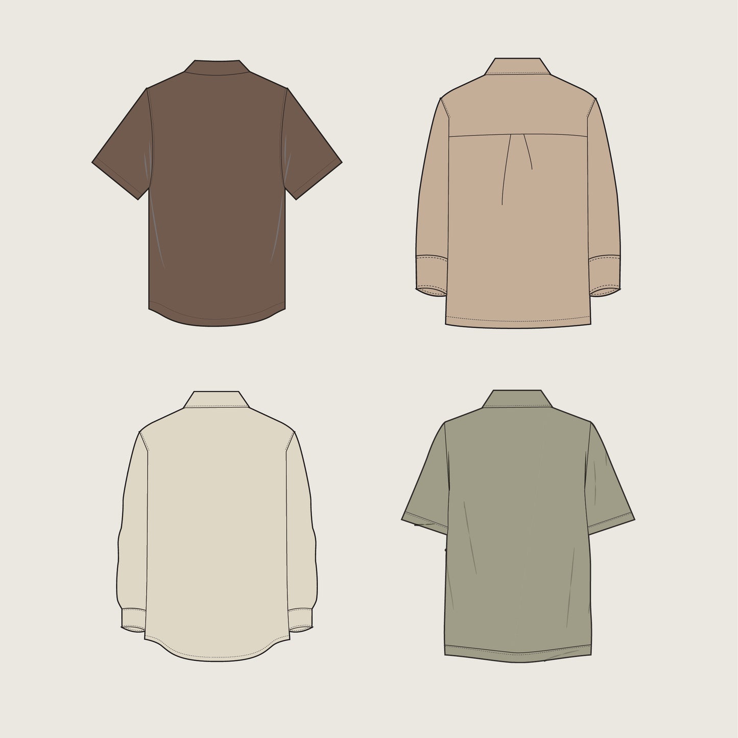 Woven Shirts - Sketches BUNDLE